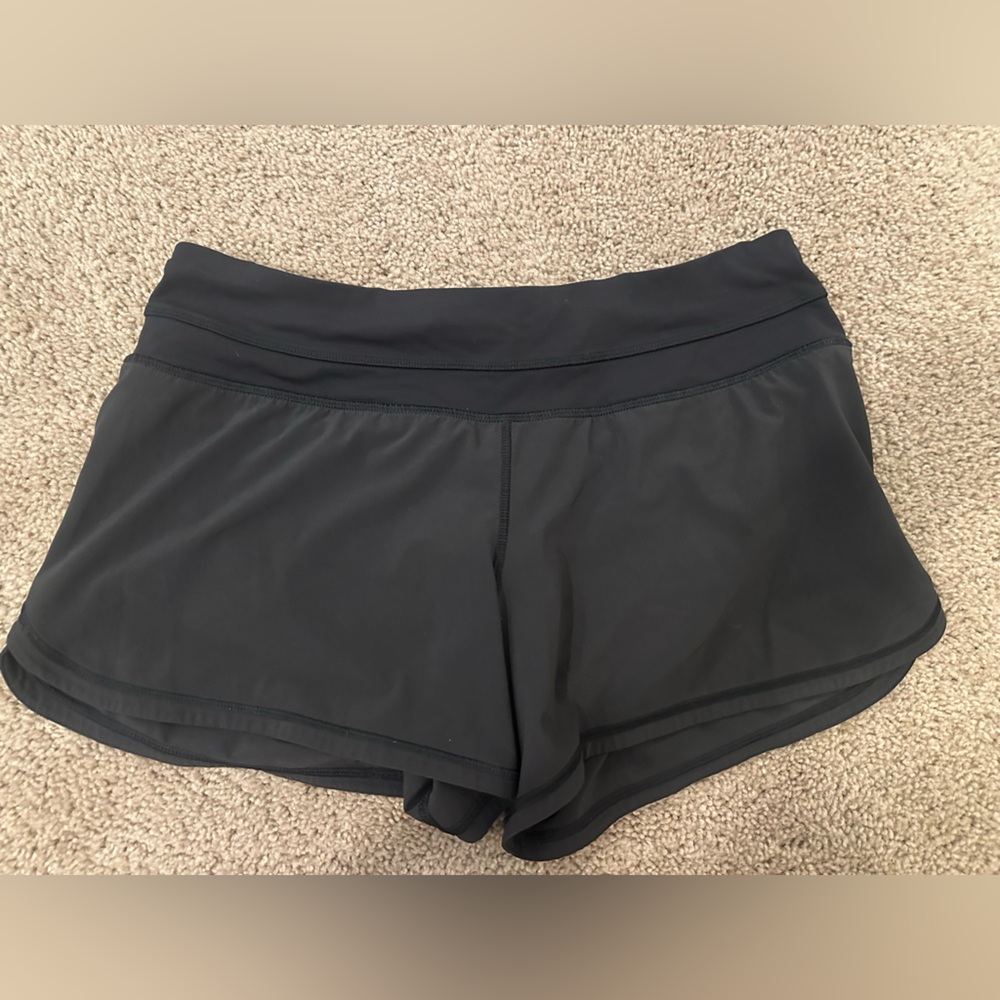 Lululemon Athletica Black Athletic Shorts Relaxed Fit